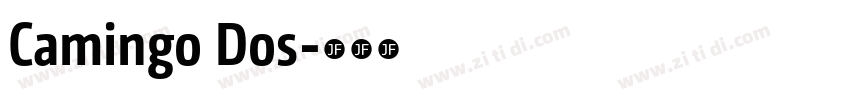 Camingo Dos字体转换